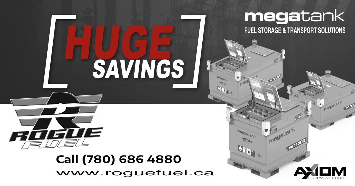 Megatank Fuel Tank Clearance - Axiom Equipment Group | RogueFuel.ca | Munro Industries