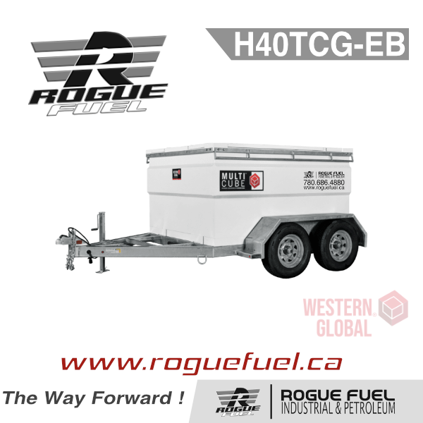 02 Western Global Transcube Mobile Refueler Tank & Highway Trailer Kit (H40TCG-EB) | RogueFuel.ca | Munro Industries