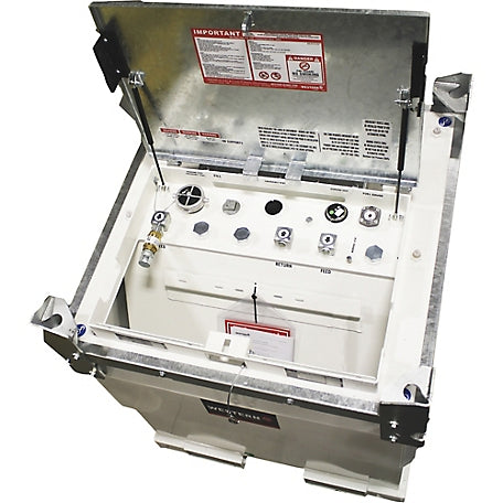 Western Global TRANSCUBE 264 US gal, (1,000L) Portable Fuel Tank 12V/25 GPM Package - 10TCG