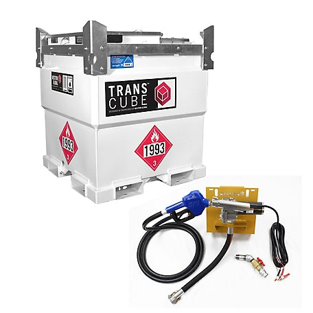 Western Global TRANSCUBE 264 US gal, (1,000L) Portable Fuel Tank 115V PACKAGE 10TCG