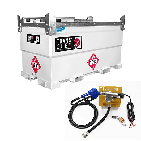Western Global TRANSCUBE 528 US gal, (2,000L) Portable Fuel Tank 12/24V/25 GPM Package - 20TCG