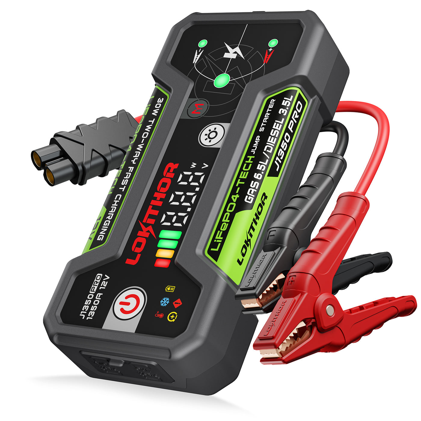 LOKITHOR Pro Jump Starter with LiFePO4 Safety Battery 1350Amp - J1350-PRO | RogueFuel.ca