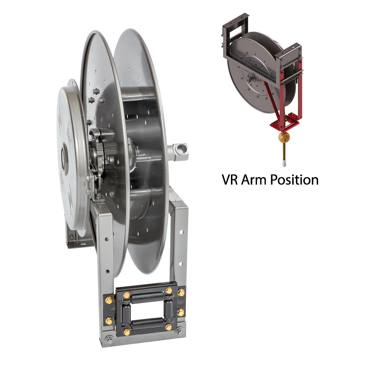 Hannay Reels V-800 Series Aviation Spring Rewind Reel, Reel Only, 1 in. x 75 ft., V-820-25-26-10.5AVR | RogueFuel.ca