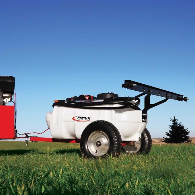FIMCO 15 Gallon Value Trailer Sprayer with 1.2 GPM Pump and 2 Nozzle Boom - 5303198 | RogueFuel.ca