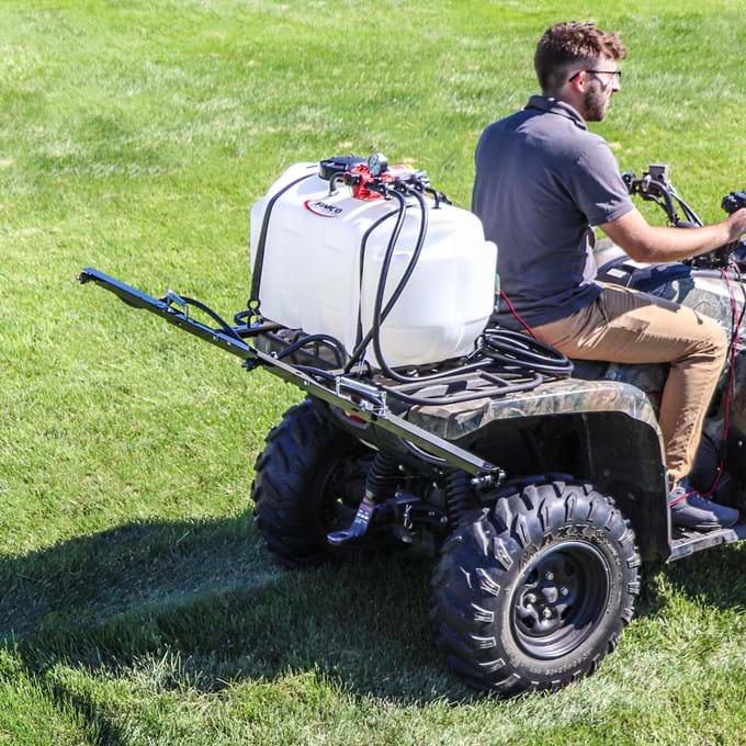 FIMCO 25 Gallon Value ATV Sprayer with 2.4 GPM Pump and 3 Nozzle Boom - 5303648 | RogueFuel.ca