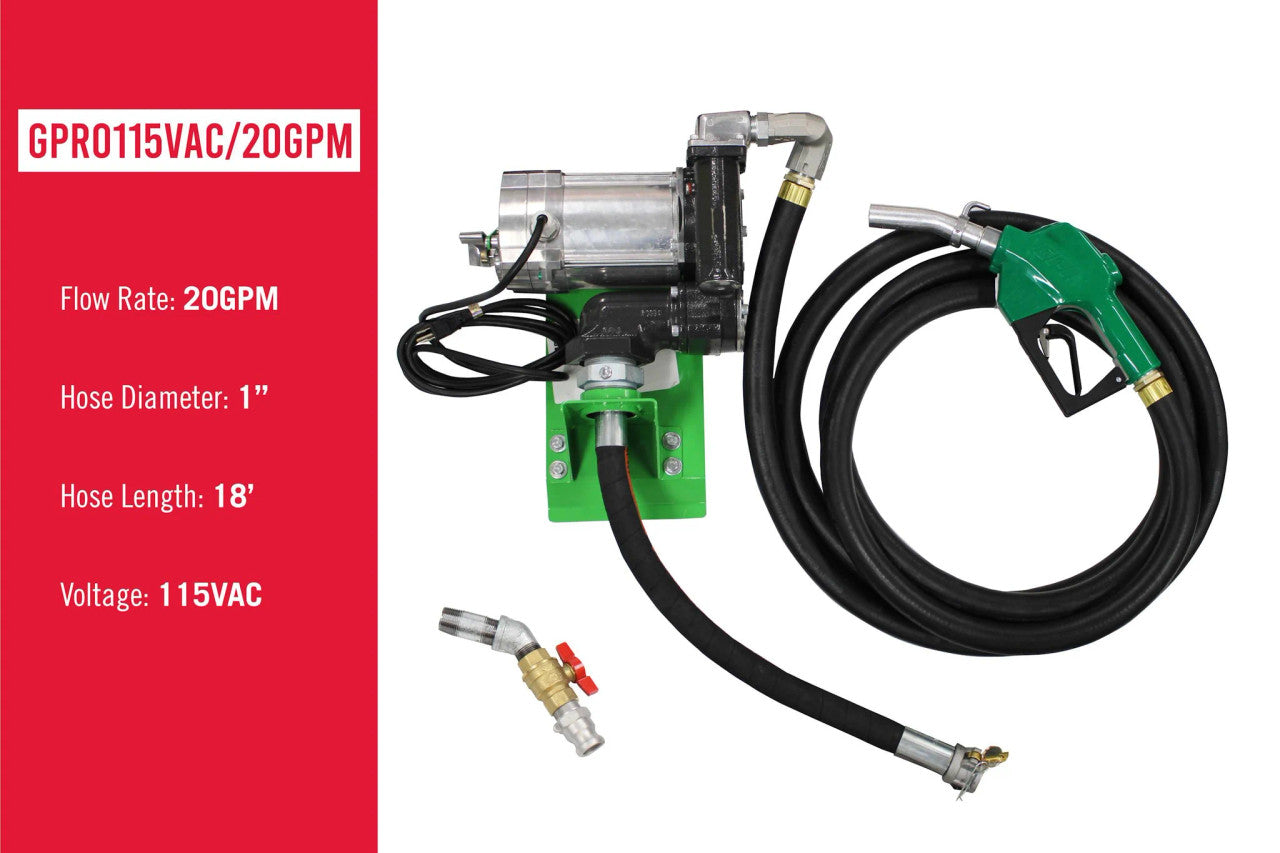 FUELCUBE 1016G/ 3846L Stationary Fuel Storage Tank Kit 115V/20GPM - FCP1000 | RogueFuel.ca