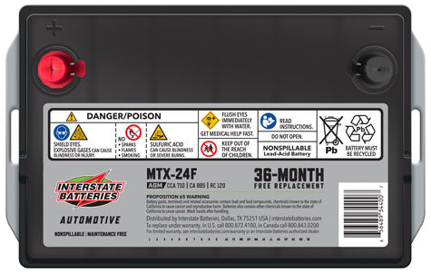 Interstate Battery MTX-24F | RogueFuel.ca | Munro Industries