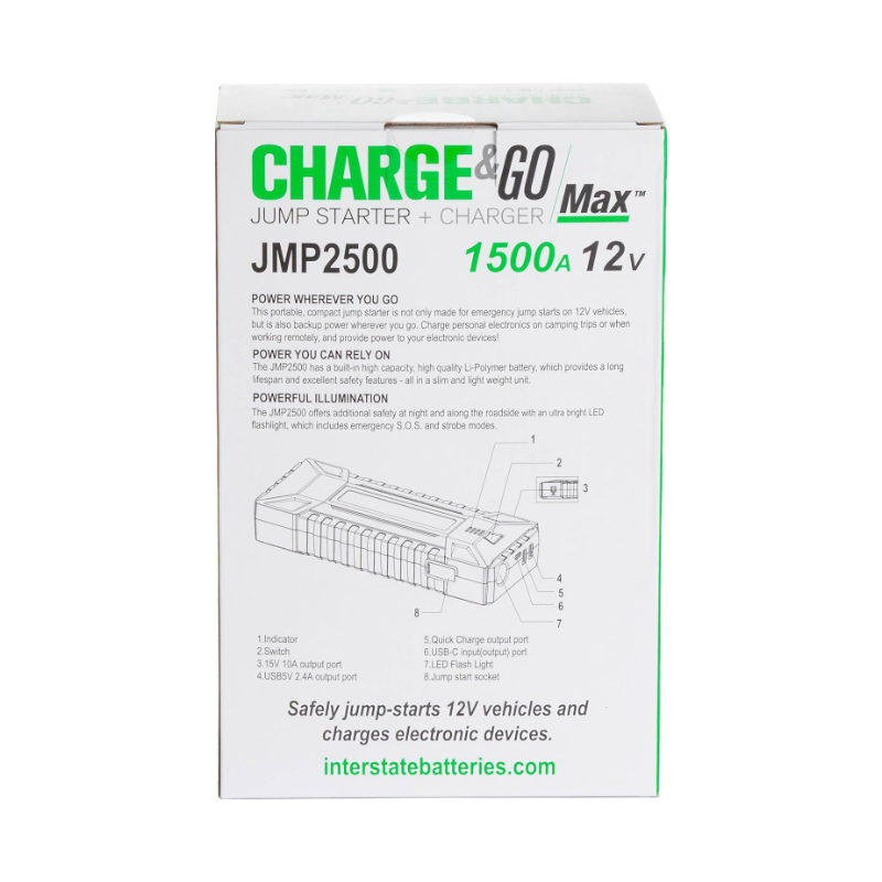 Interstate JMP2500 JumpStarter | RogueFuel.ca | Munro Industries