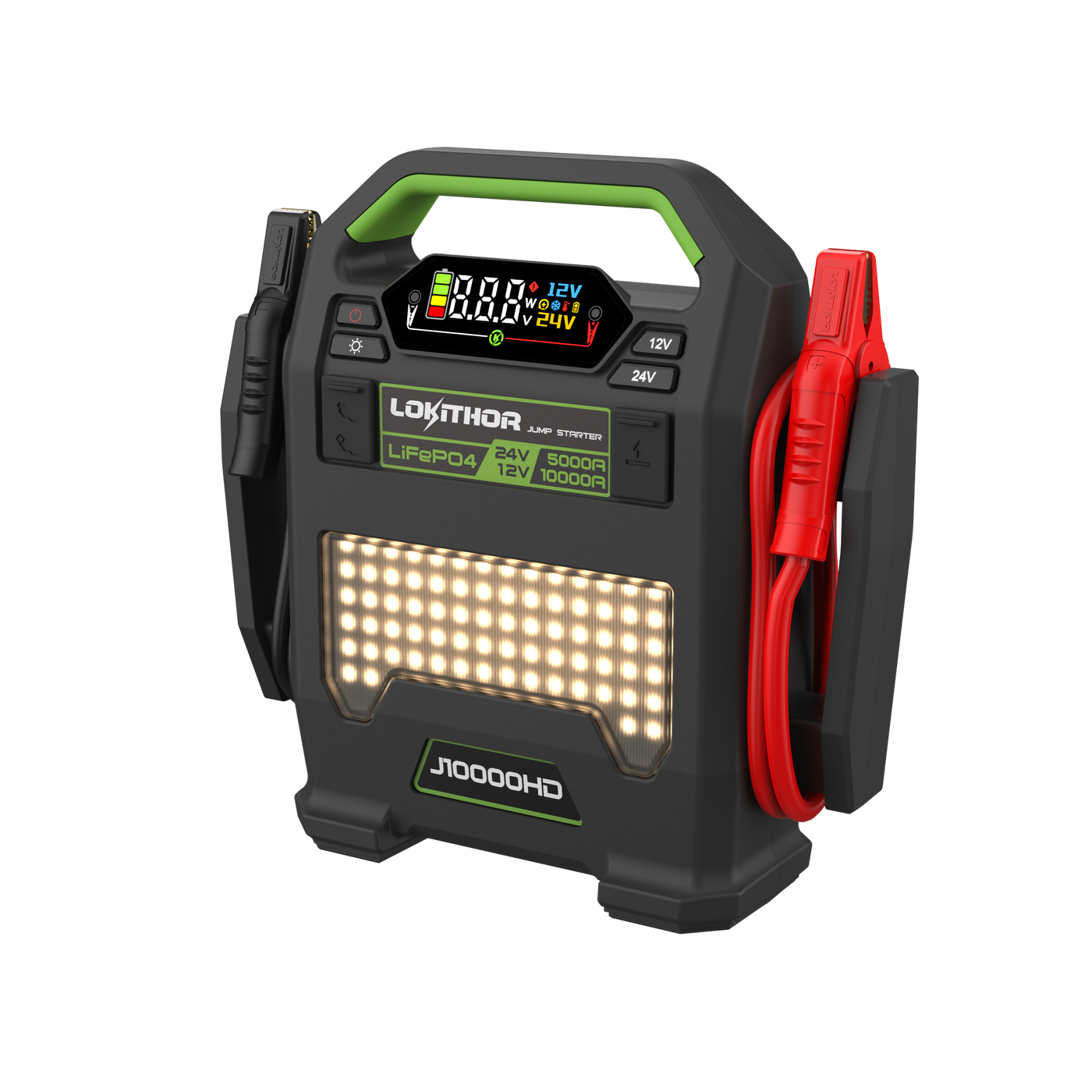 LOKITHOR Heavy Duty Jump Starter with LiFePO4 – 12V/10000Amp & 24V/5000Amp - J10000HD | RogueFuel.ca