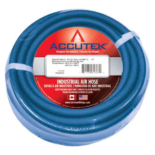 Fairview 3/8 ID PVC Assy;300PSI;1/4 MPT;25ft;Blue Item #: FVF-RV6BLU-25B | RogueFuel.ca