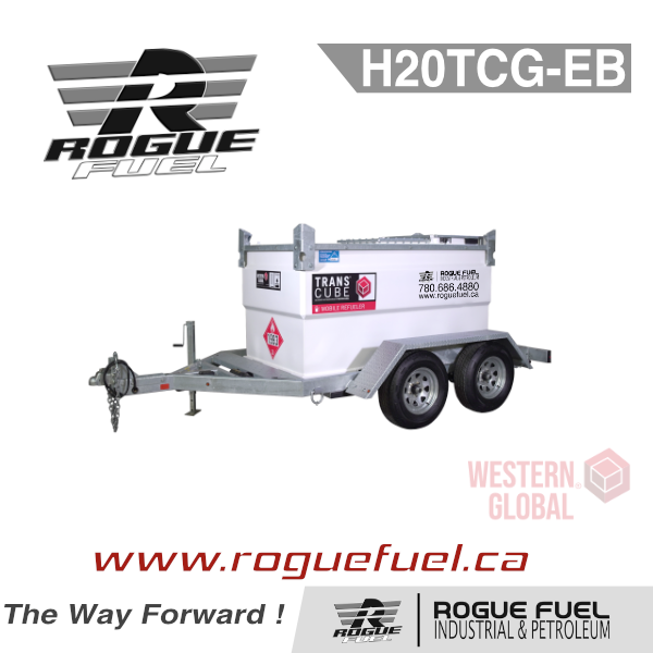 Western Global Transcube Mobile Refueler Tank & Highway Trailer Kit (H20TCG-EB) | RogueFuel.ca | Munro Industries