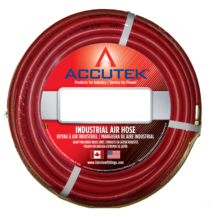 Fairview 3/8 ID PVC Assy;300PSI;1/4 MPT;25ft;Red Item #: FVF-RV6RED-25B | RogueFuel.ca