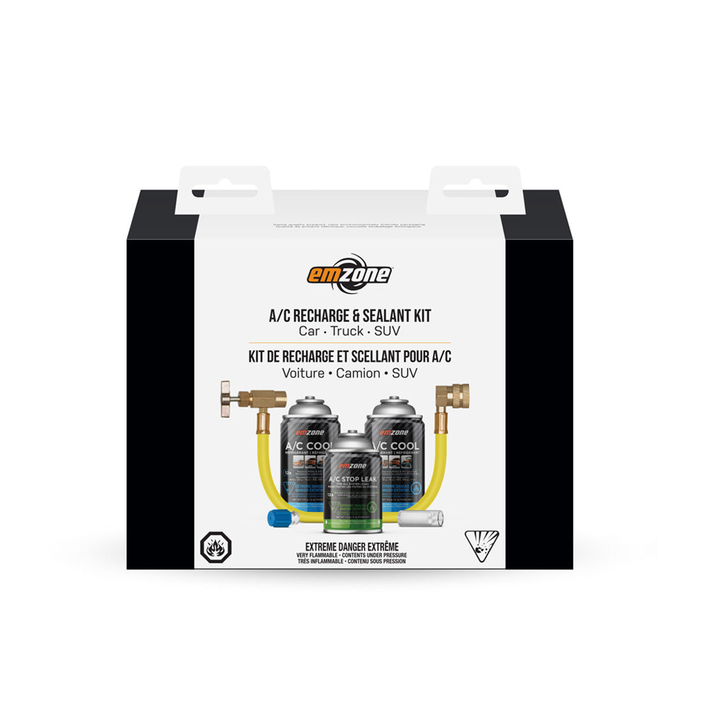 Emzone 12a A/C Deluxe Recharge and Sealant Kit 45883 | RogueFuel.ca