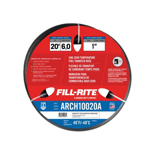 FILL-RITE 1'' x 20' Arctic Hose Assembly Only ARCH10020A | RogueFuel.ca