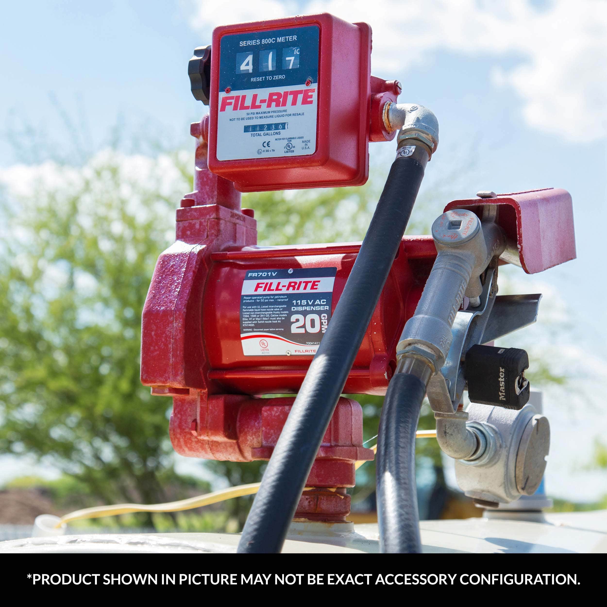 Fill-Rite 115V AC 20 GPM Fuel Transfer Pump with Nozzle - 1FR700V | RogueFuel.ca