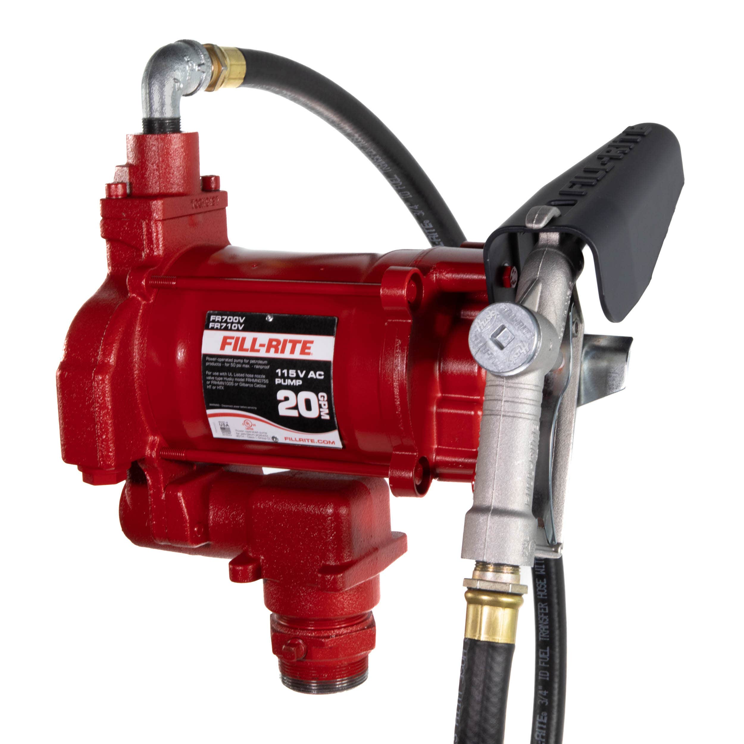 Fill-Rite 115V AC 20 GPM Fuel Transfer Pump with Nozzle - 1FR700V | RogueFuel.ca