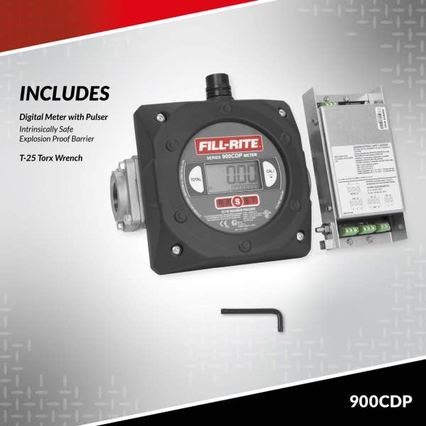 Fill-Rite 4-Digit Digital Fuel Transfer Meter (NOT FOR FLUID RESALE) - 900CDP | RogueFuel.ca