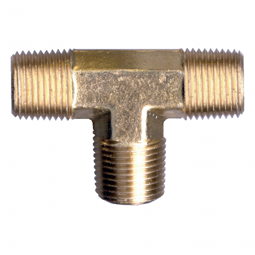 Fairview Brass Tee;3/8 MPT Item #: FVF-101M-C | RogueFuel.ca