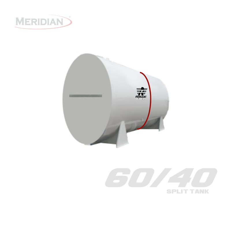 Rogue Fuel| Meridian - 15,000 Litre/ 3,300 Gallon Double Wall 60/40 Split Fuel Tank, Fully Welded Saddle - Model#: RF63055