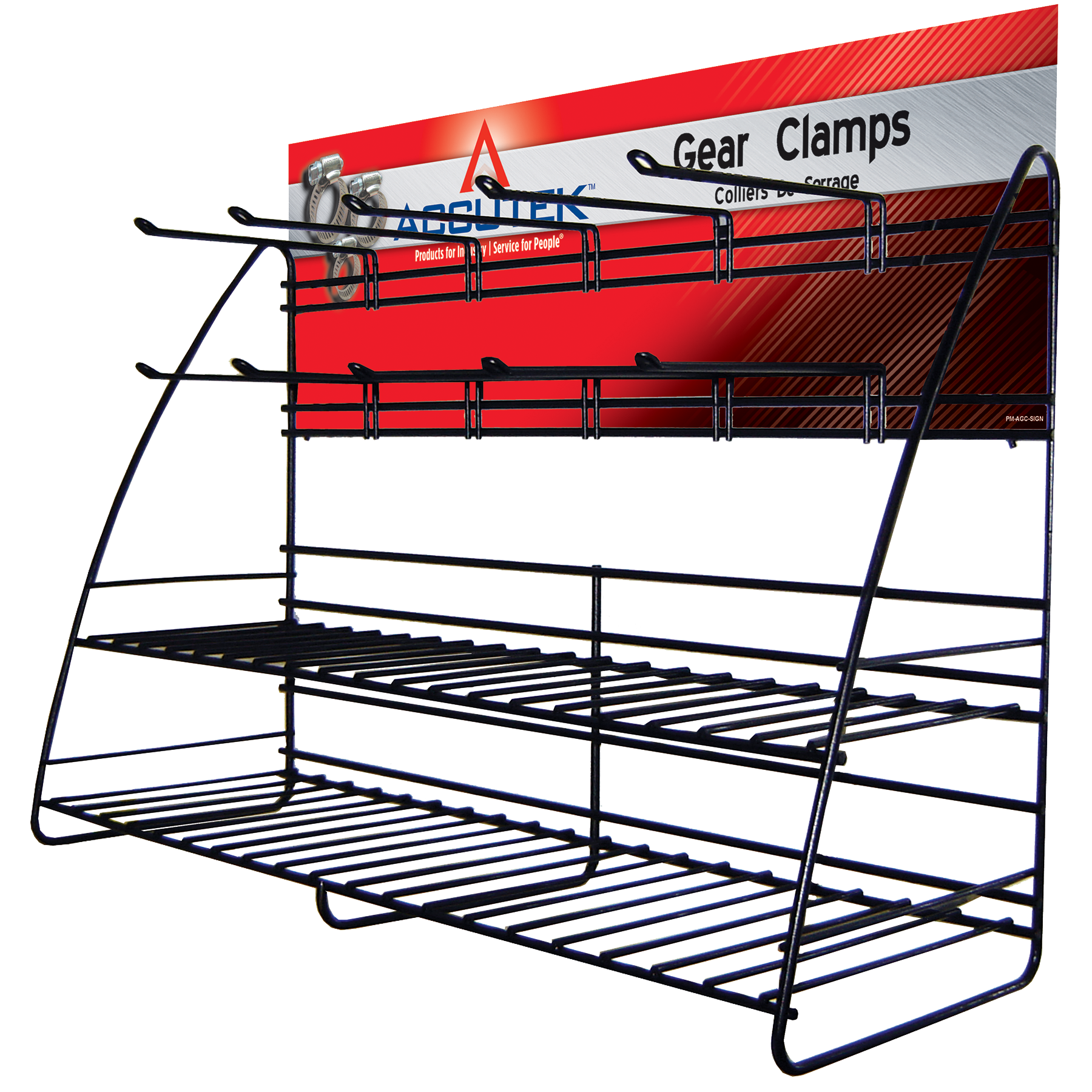 Fairview 10 Gear Clamp Display Rack w/sign Item #: FVF-HCR-10-RACK | RogueFuel.ca