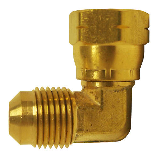 Fairview Brass 90 Elbow;1/4M.SAEx1/4F.SAE Item #: FVF-47-44 | RogueFuel.ca