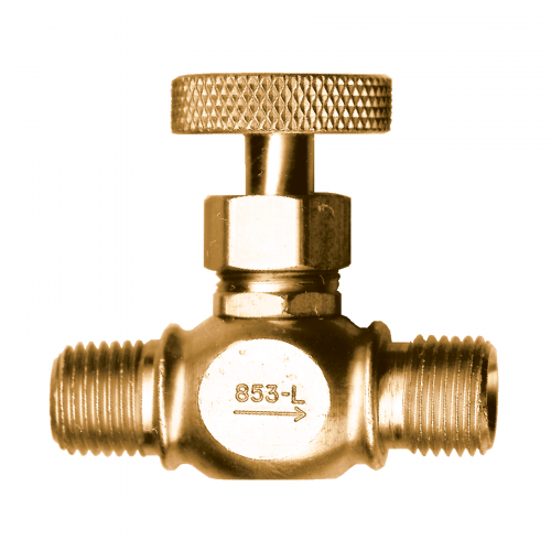 Fairview CSA Needle Valve Rvrs Flow;9/16-18LHx1/4 MPT Item #: FVF-854-L | RogueFuel.ca