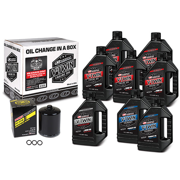 Maxima Racing Oils V-Twin Oil Full Change Kit (90-129018Pb)