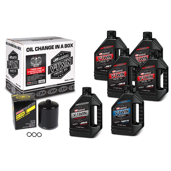 Maxima Racing Oils V-Twin Oil Full Change Kit (90-119016Pb)
