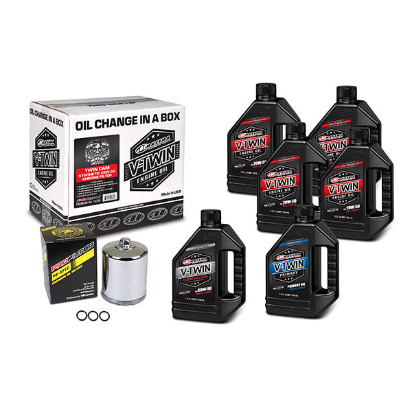 Maxima Racing Oils V-Twin Oil Full Change Kit (90-119016Pc)