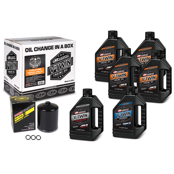 Maxima Racing Oils V-Twin Oil Full Change Kit (90-069016Pb)