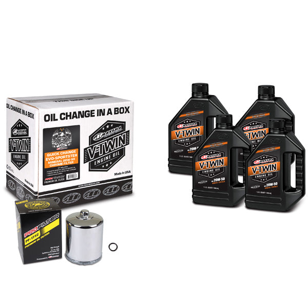 Maxima Racing Oils V-Twin Oil Quick Change Kit (90-069014Pc)