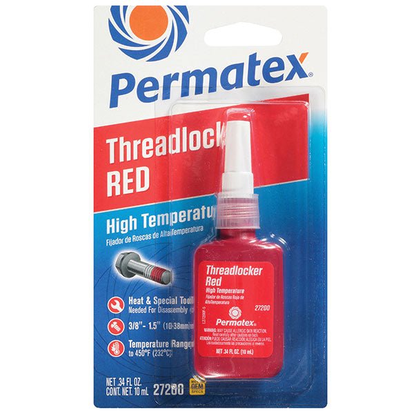 Permatex Red High Strength & Temperature Threadlock