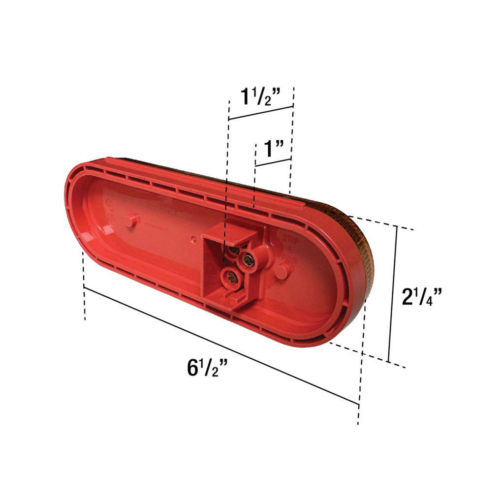 Uni-Bond LIGLED2238H-6A Heated LED 6" Oval Signal Lamp - Amber | RogueFuel.ca