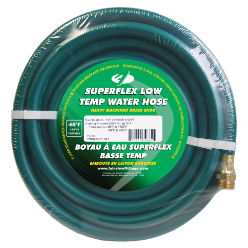 Fairview 5/8 ID Green Arctic Force Water Hose;50ft Item #: FVF-WHGL10GRN-50H | RogueFuel.ca