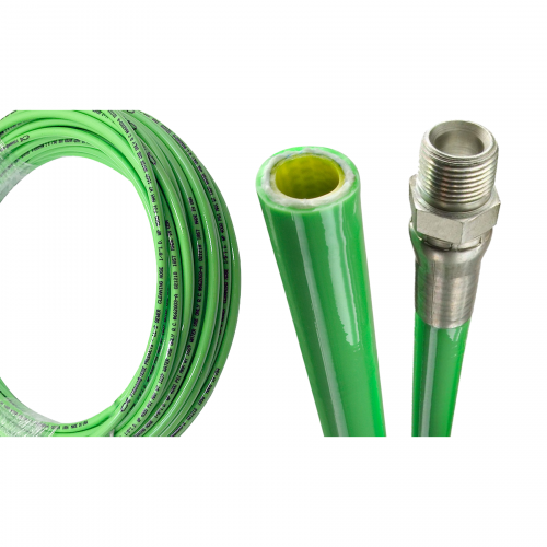 Fairview Lateral Jet Hose 1/4IDx1/4MPT;GRN;200ft Item #: FVF-SLJ-4GRN-200 | RogueFuel.ca