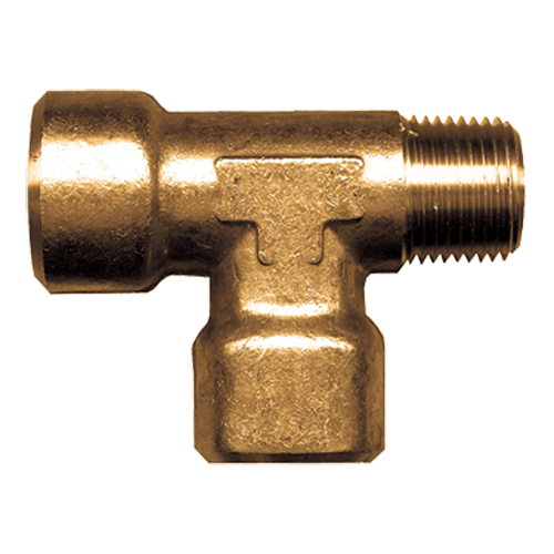 Fairview Tee;1/4 FPTx1/4 MPTx1/4 FPT;Lead Free Brass Item #: FVF-LF-107-B | RogueFuel.ca
