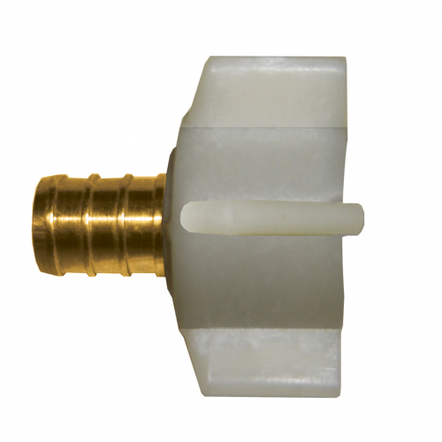 Fairview PexAdptr3/8x1/2F.Swt. w/PolyNut;Lead Free Brass Item #: FVF-LF-PEX-126SPN-8D | RogueFuel.ca