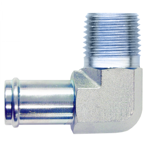 Fairview Steel Hose Insert 90Elbow;5/8x1/2MPT Item #: FVF-S1139-10D | RogueFuel.ca