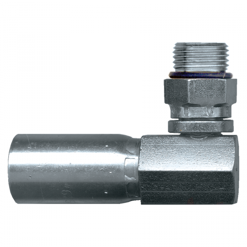 Fairview U Series Crimp End;90Elbow;3/8ID x3/8ORB Item #: FVF-SC636-66 | RogueFuel.ca