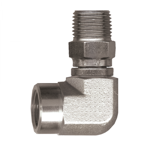 Fairview Steel 90Elbow;3/8FPTx3/8MPTSW Item #: FVF-S1016SW-C | RogueFuel.ca