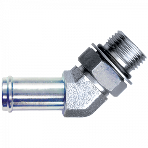 Fairview Steel Hose Insert 45Elb;1 IDx1-5/16-12 ORB Item #: FVF-SO1140-16 | RogueFuel.ca