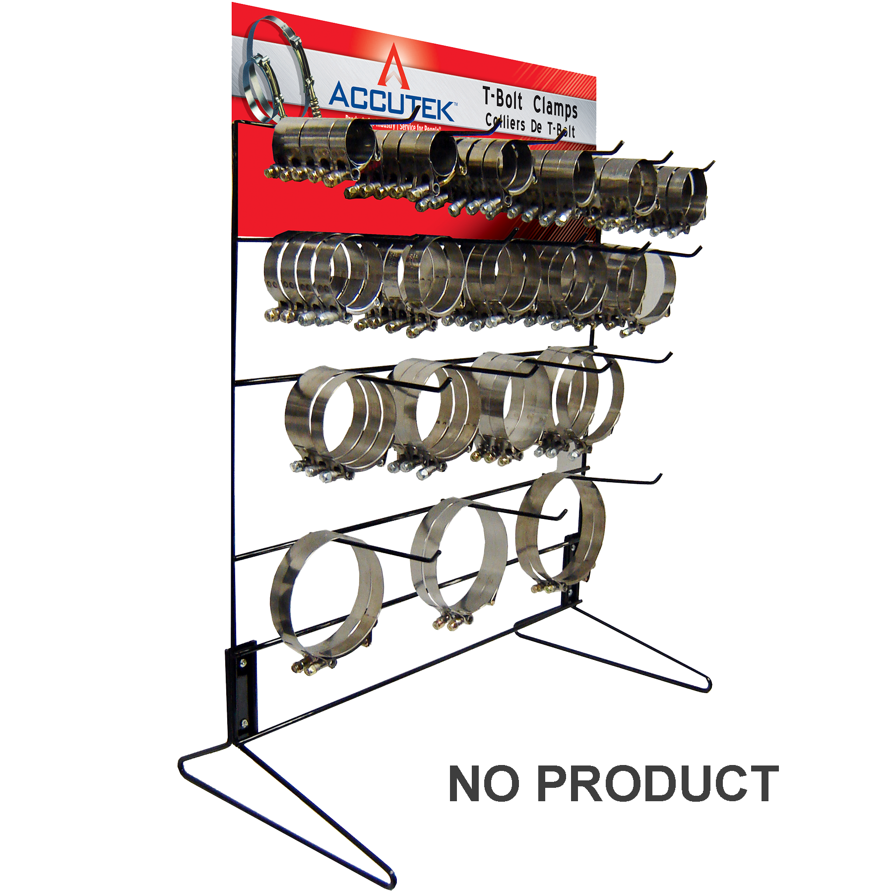 Fairview 18 Hook T-Bolt Display Rack w/sign Item #: FVF-HCR-18-RACK | RogueFuel.ca