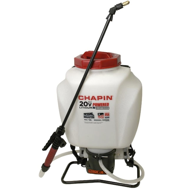 CHAPIN 4 Gallon 20V Rechargeable Backpack Sprayer - 63985