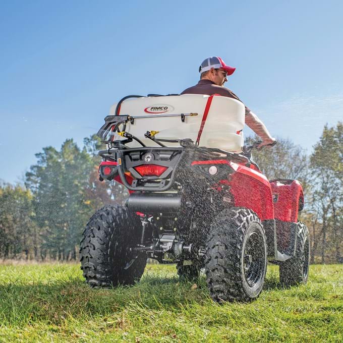 FIMCO 25 Gallon ATV Sprayer 2 Broadcast Nozzles - 5302323 | RogueFuel.ca
