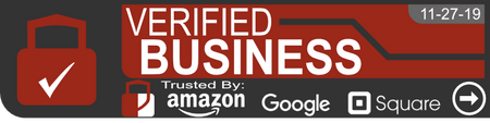 Amazon Trust, Google Trust Square Trust Badge - Verified Business | RogueFuel.ca | Munro Industries 800x200