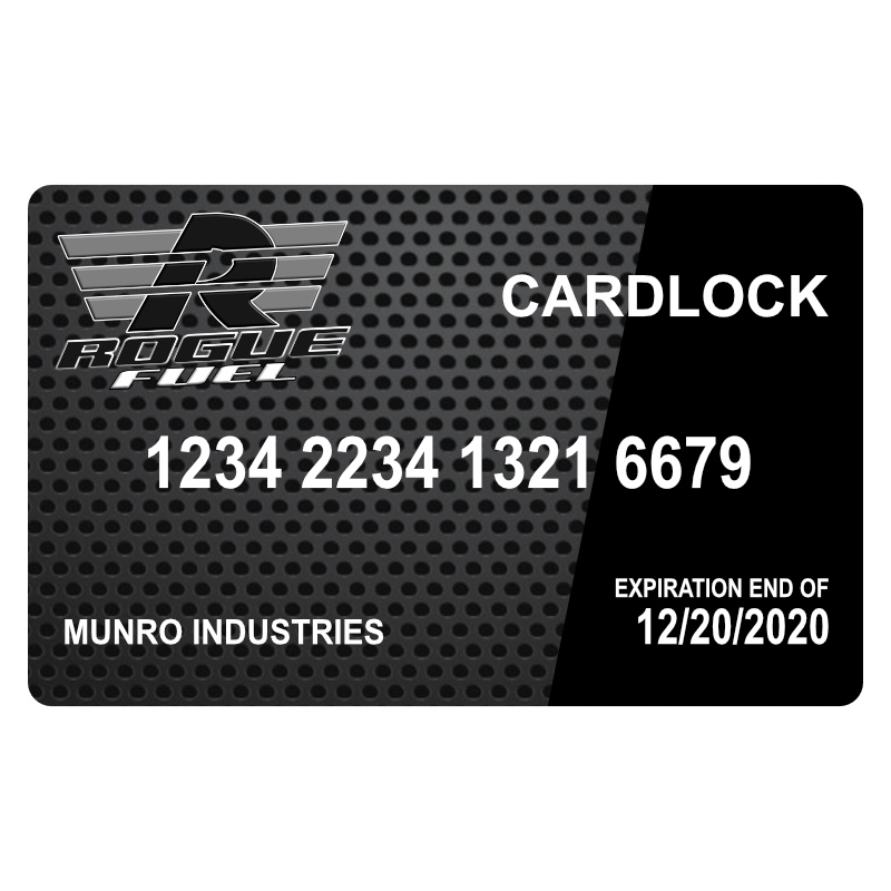 Cardlock Card | RogueFuel.ca | Munro Industries 800x800