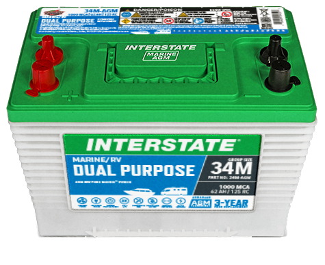 Interstate Battery 34M-AGM | RogueFuel.ca | Munro Industries