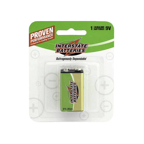 Interstate Battery DRY0005 9V Front | RogueFuel.ca | Munro Industries 600x600
