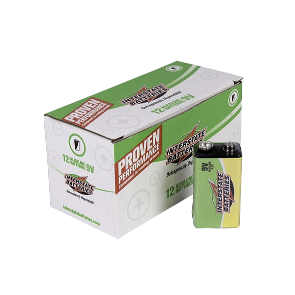 Interstate Battery DRY0194 9V Front | RogueFuel.ca | Munro Industries 600x600