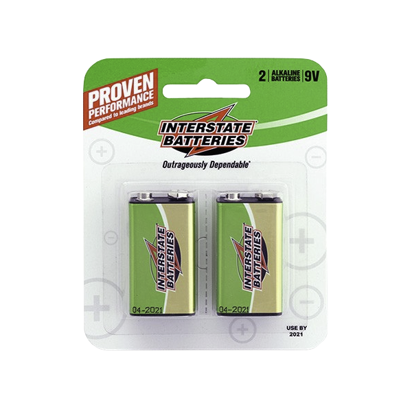 Interstate Battery DRY0195 9V Front | RogueFuel.ca | Munro Industries 600x600